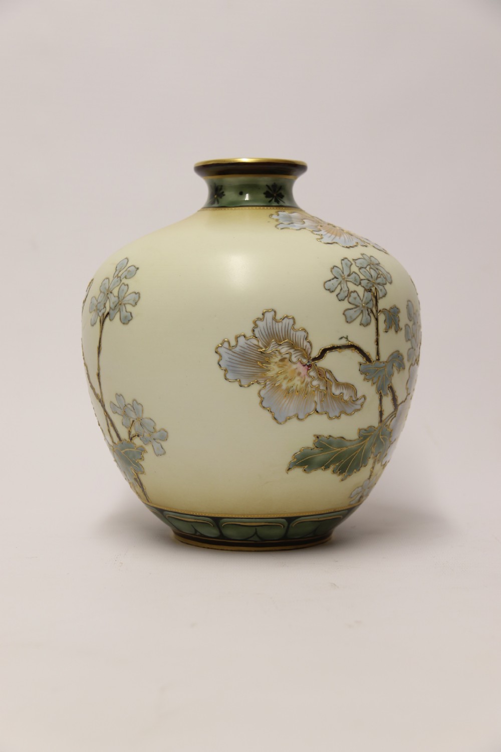 A superb large early 20th century porcelain vase by Alexandra Porcelain works of Austria. View II
