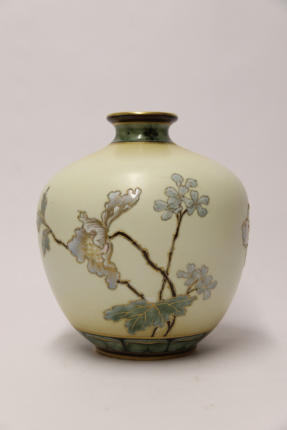 A superb large early 20th century porcelain vase by Alexandra Porcelain works of Austria. View III