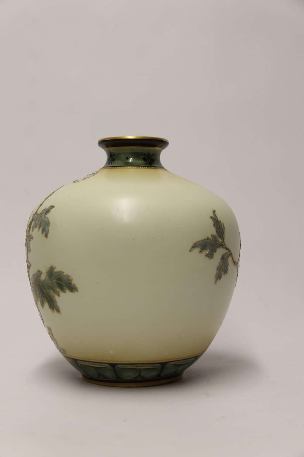 A superb large early 20th century porcelain vase by Alexandra Porcelain works of Austria. View V
