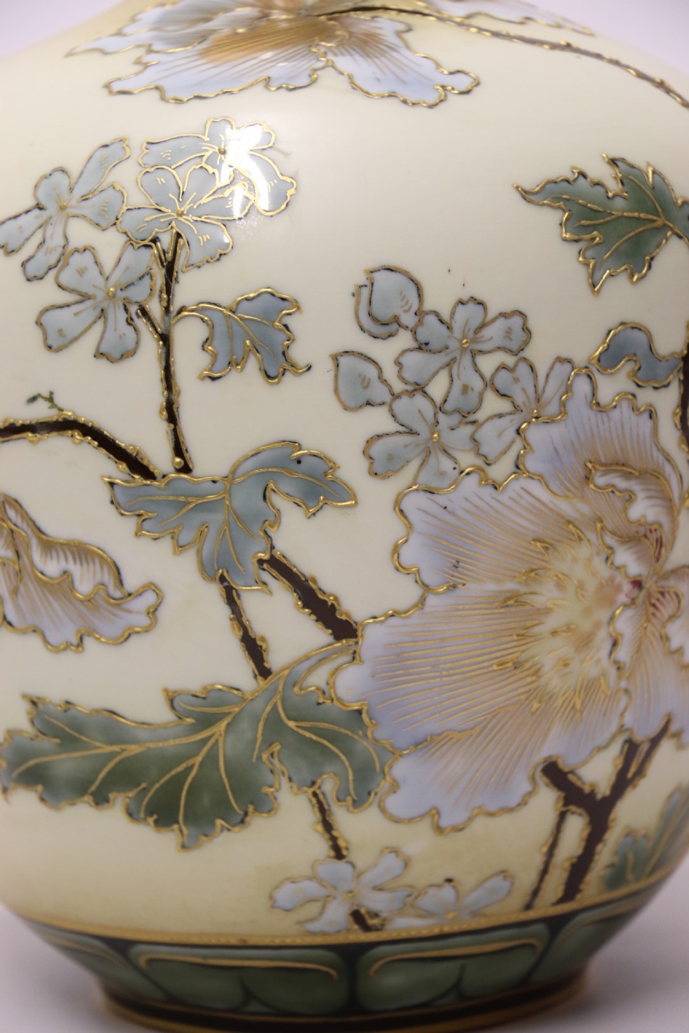 A superb large early 20th century porcelain vase by Alexandra Porcelain works of Austria. View VI