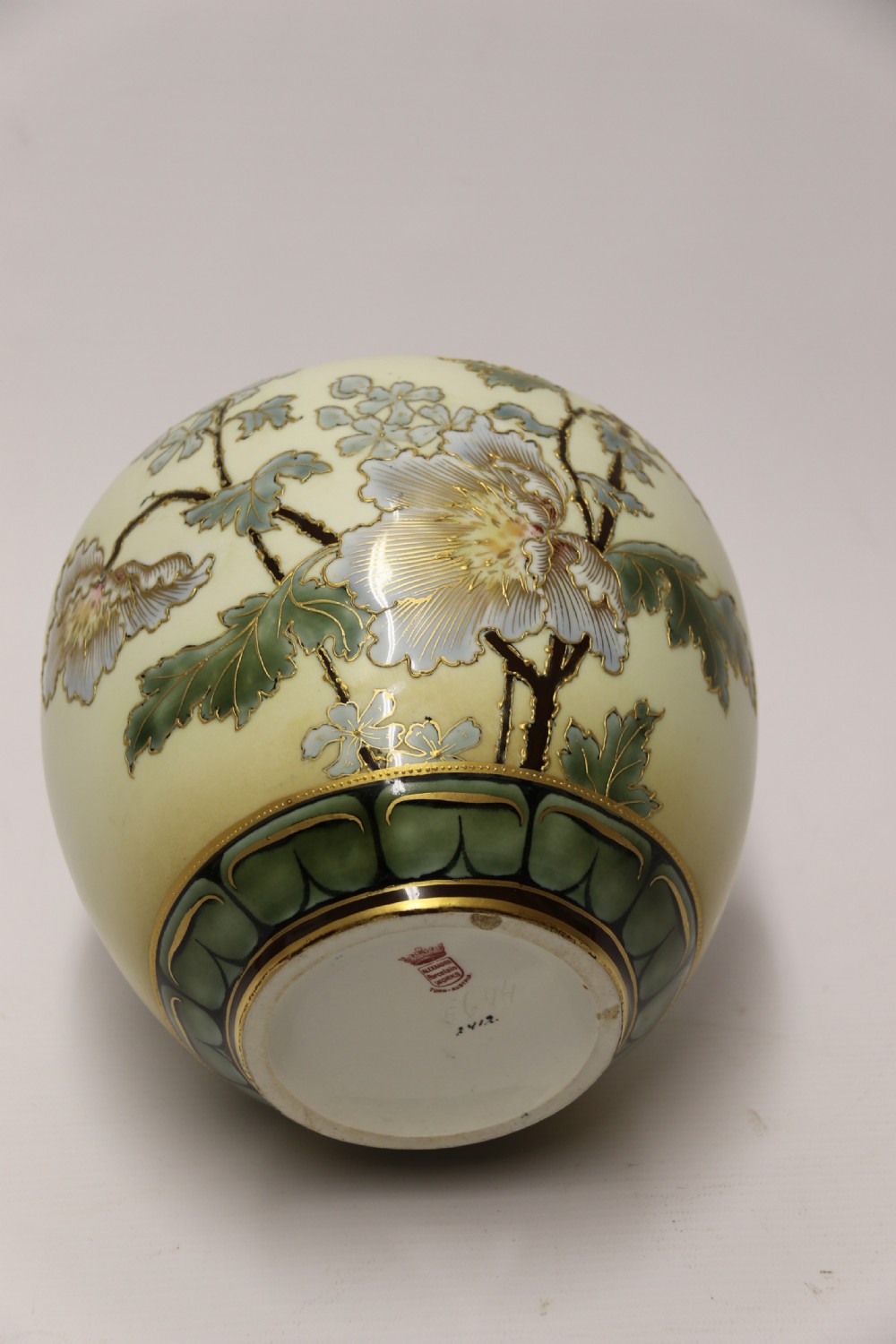 A superb large early 20th century porcelain vase by Alexandra Porcelain works of Austria. View XI