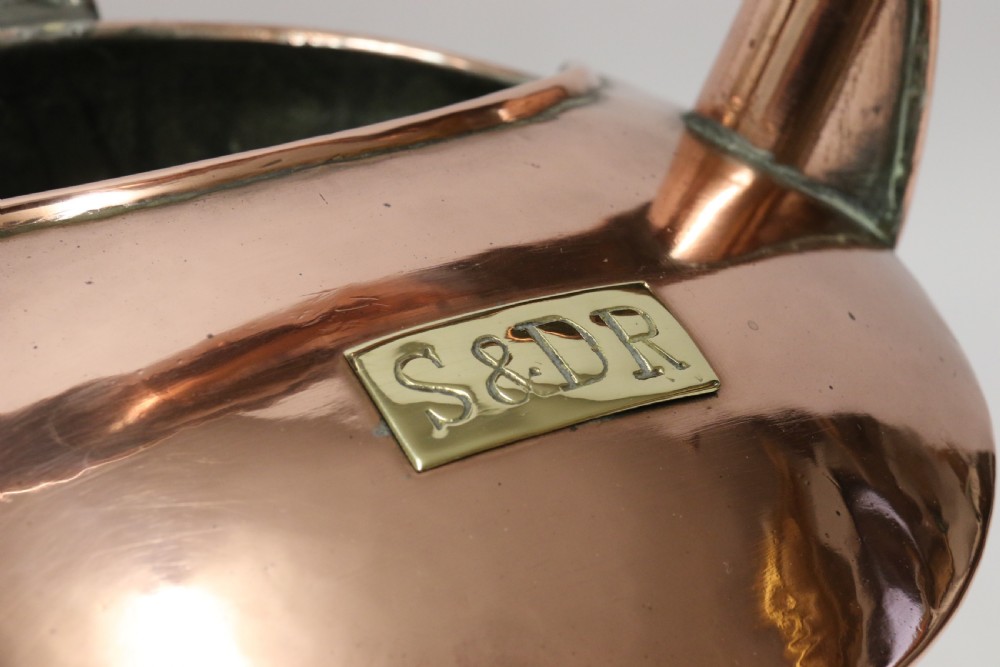 A rare piece of Railway History.  Stockton to Darlington Railway Lubricating Oil can View XVI