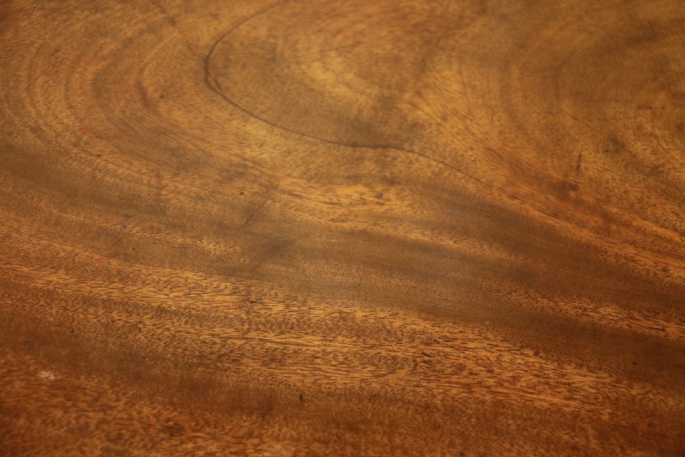 A Georgian serpentine fronted side table with writing and dressing fitment View X