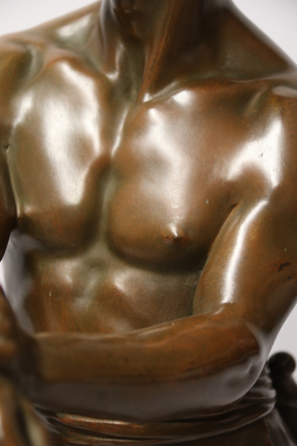 A beautiful pair of large bronze figures depicting farm workers View XXIII