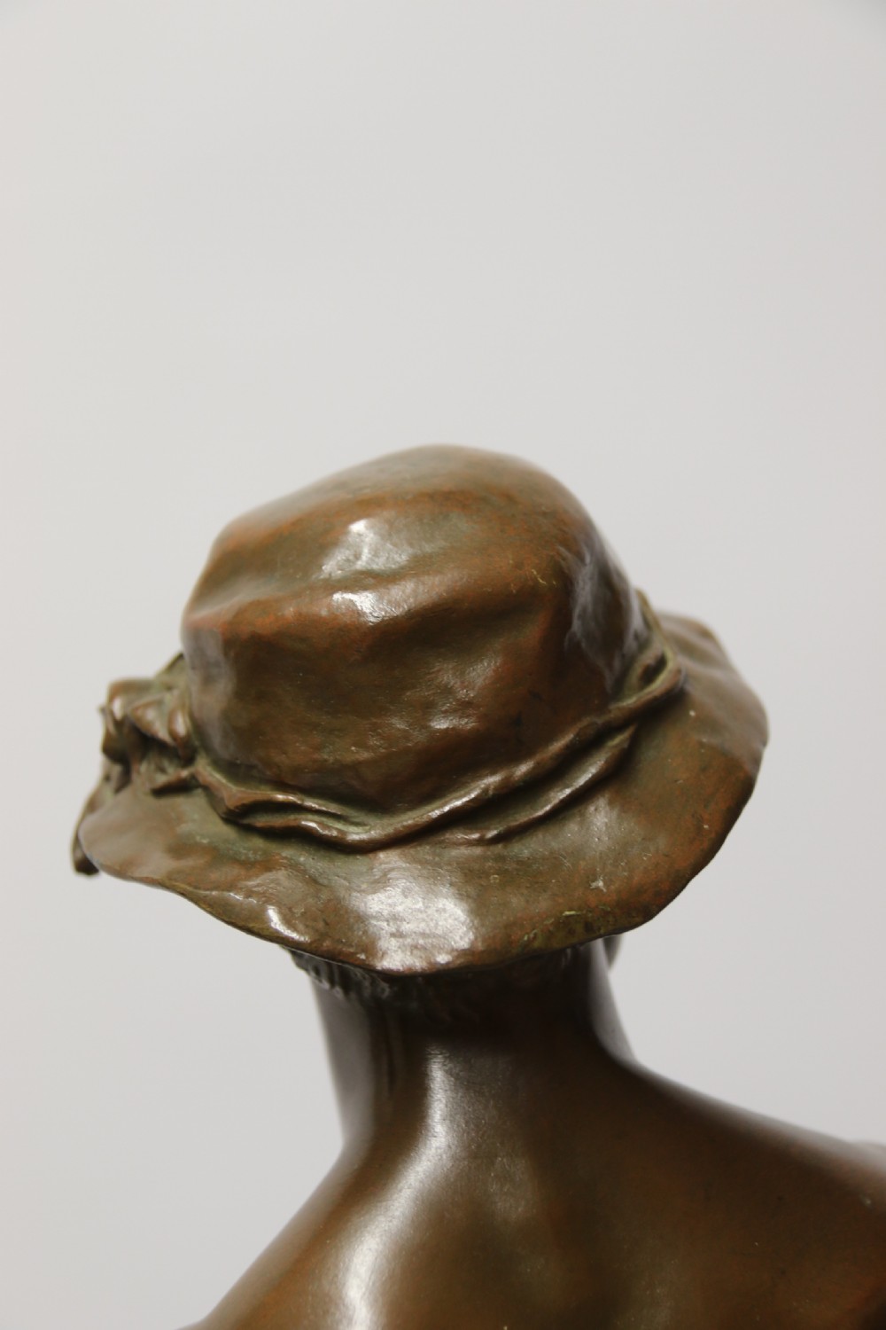 A beautiful pair of large bronze figures depicting farm workers View XXVII