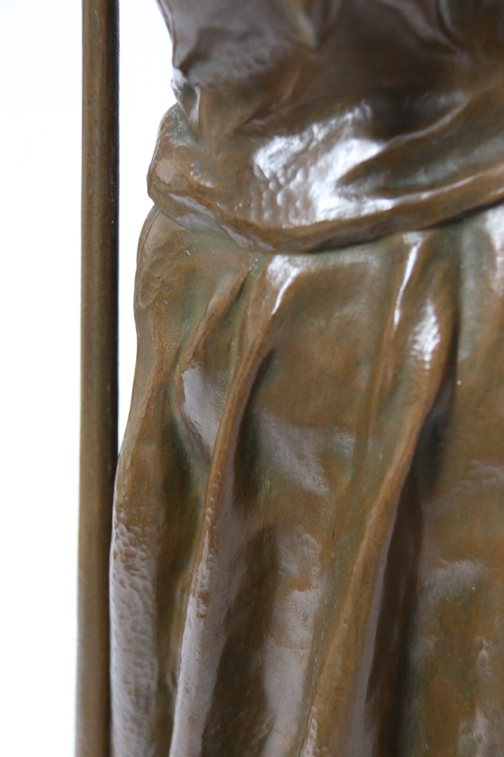 A beautiful pair of large bronze figures depicting farm workers View XXIX