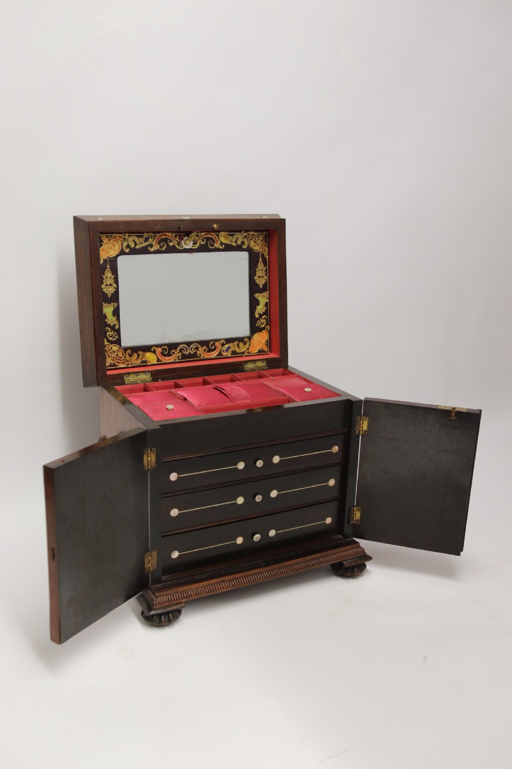 A fine late Regency Ladies fitted cabinet View IX