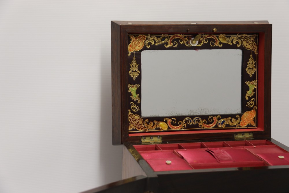 A fine late Regency Ladies fitted cabinet View XI