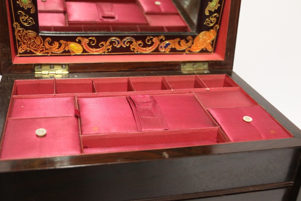A fine late Regency Ladies fitted cabinet View XVI
