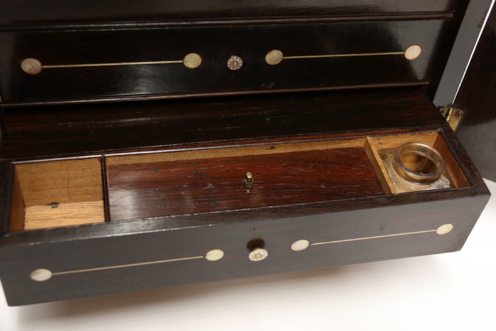A fine late Regency Ladies fitted cabinet View XIX