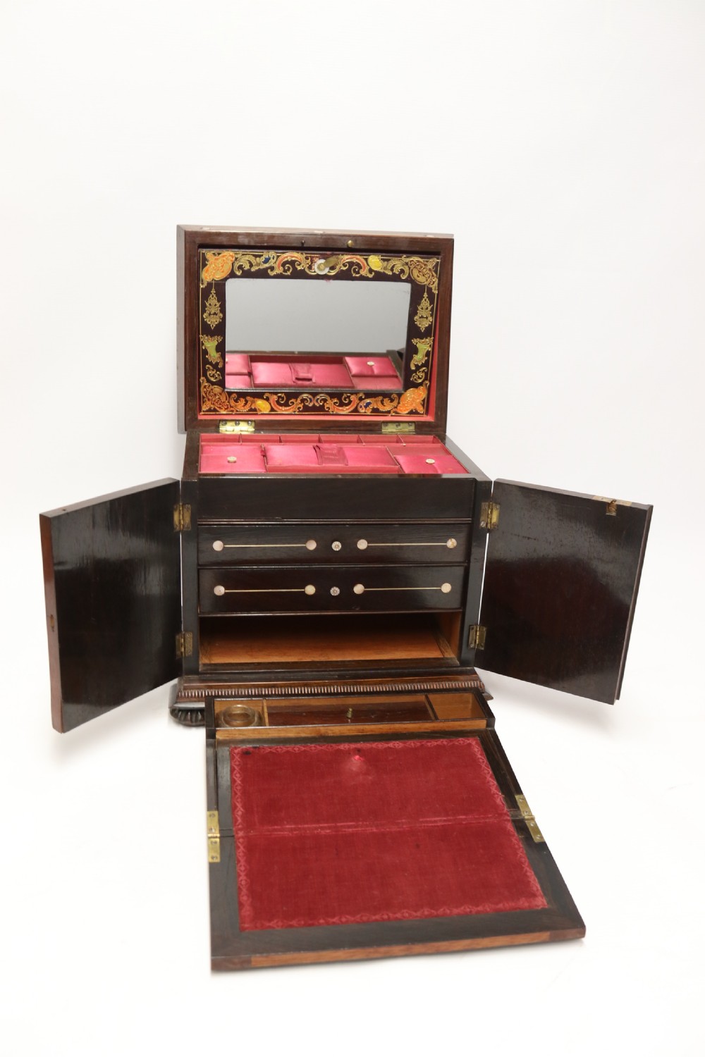 A fine late Regency Ladies fitted cabinet View XXIII