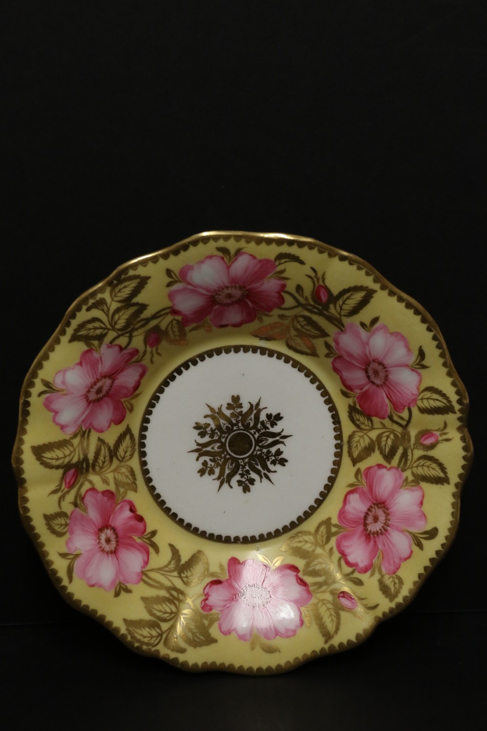 A beautifully painted early 19th c porcelain cabinet cup and saucer View II