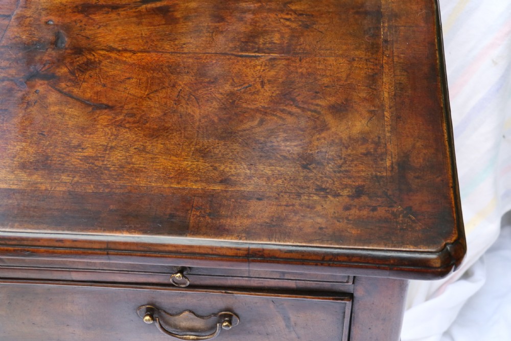 A Rare Early Georgian Figured  Walnut Writing Table C 1750 View III