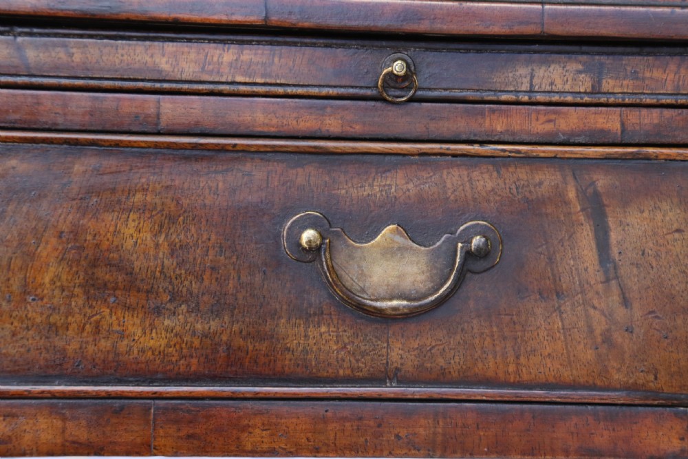 A Rare Early Georgian Figured  Walnut Writing Table C 1750 View IV