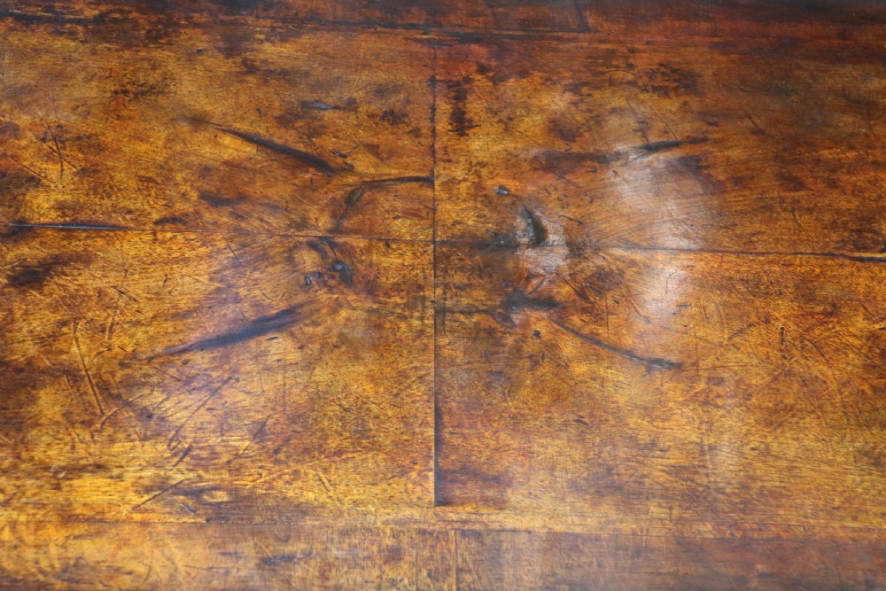 A Rare Early Georgian Figured  Walnut Writing Table C 1750 View VII