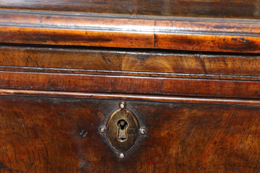 A Rare Early Georgian Figured  Walnut Writing Table C 1750 View XI