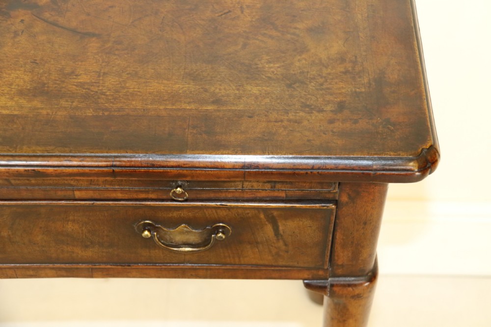 A Rare Early Georgian Figured  Walnut Writing Table C 1750 View XIII