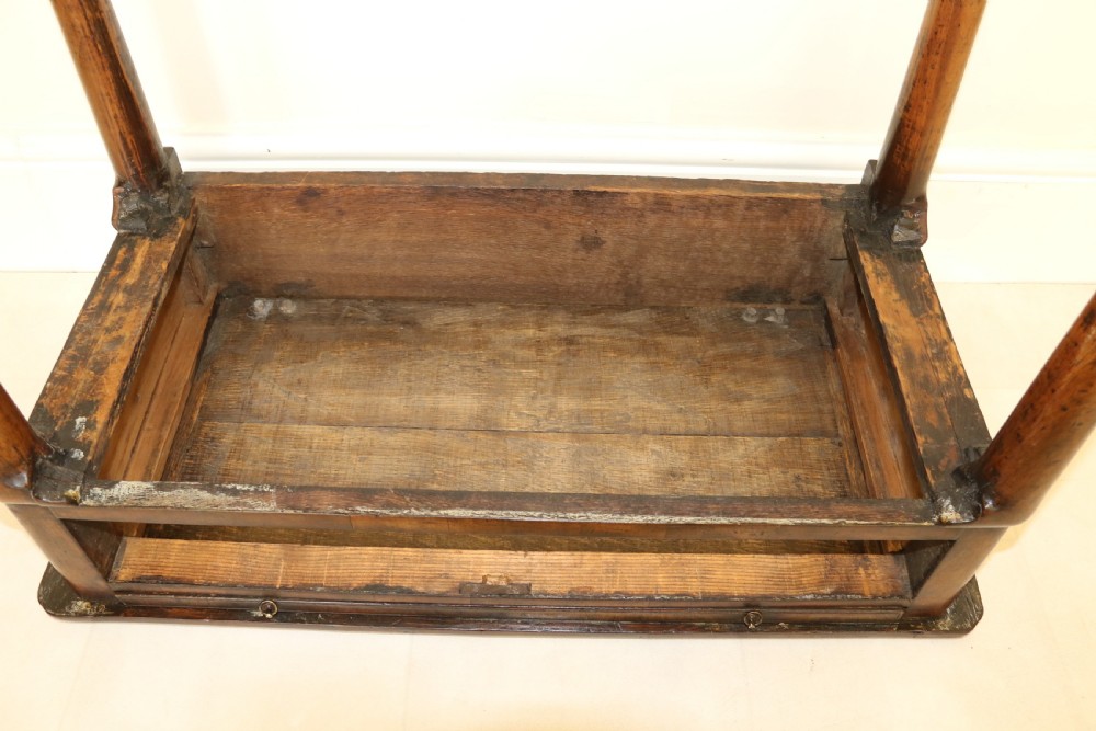 A Rare Early Georgian Figured  Walnut Writing Table C 1750 View XXVI