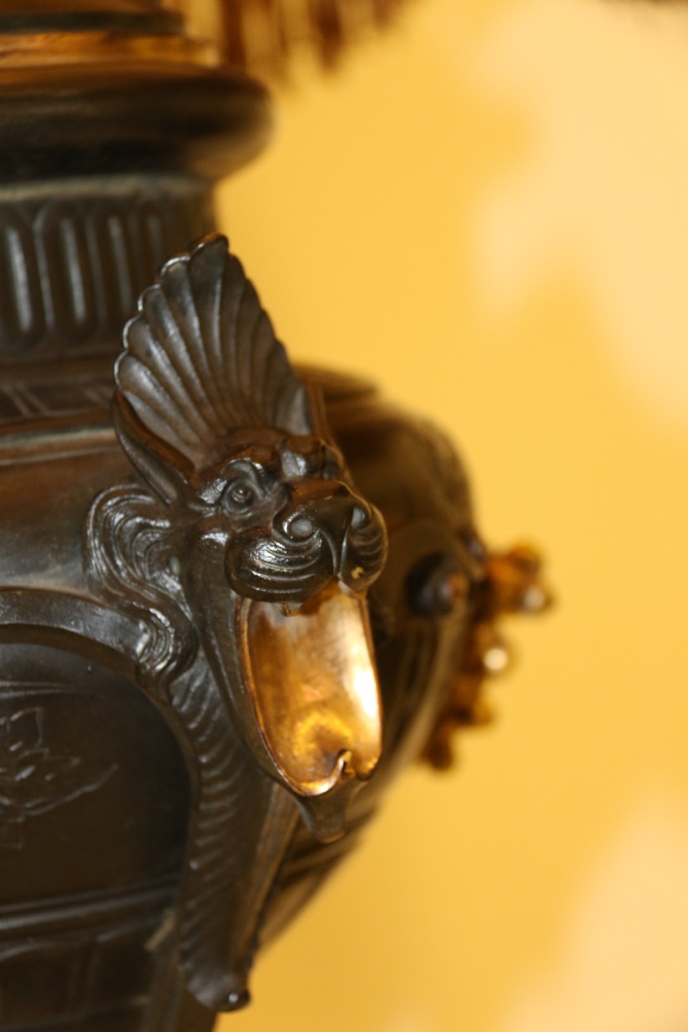 An exceptional late 19th century bronze standard lamp. View XVI