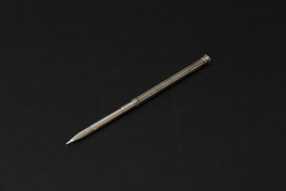 A Victorian silver pen/pencil by Cronin Wheeler & Co View II