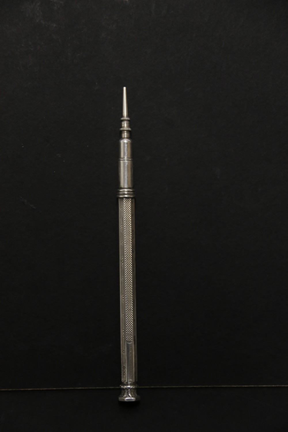 A Victorian silver pen/pencil by Cronin Wheeler & Co View X