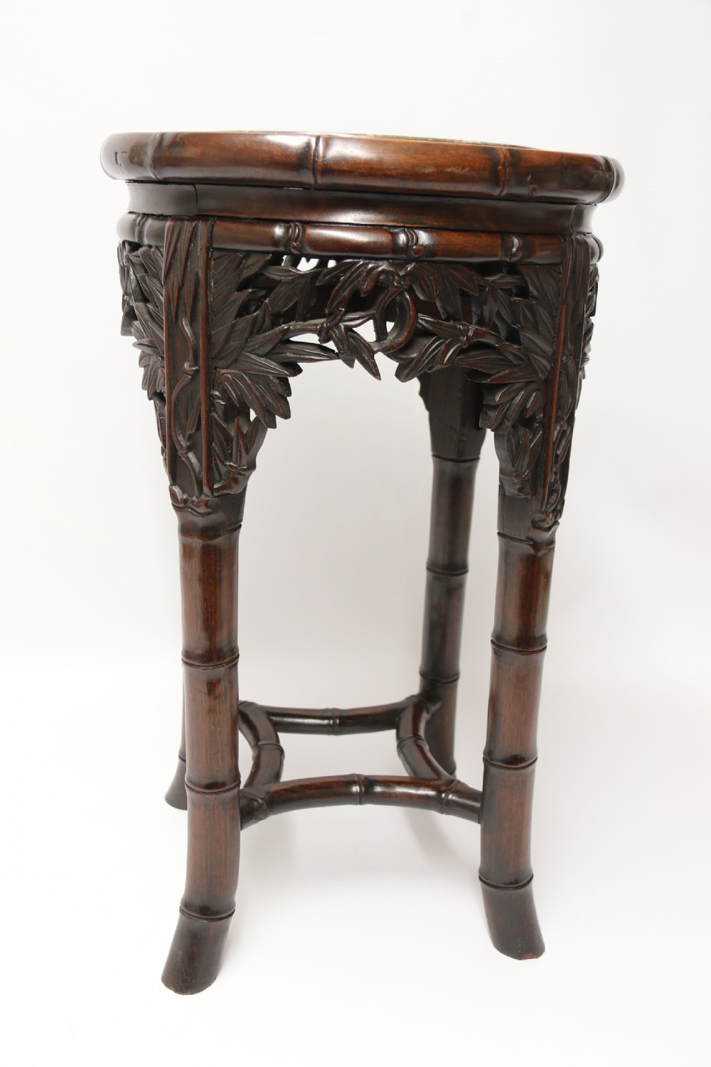 A stylish late 19th C Small Japanese Hardwood Wine Table View V