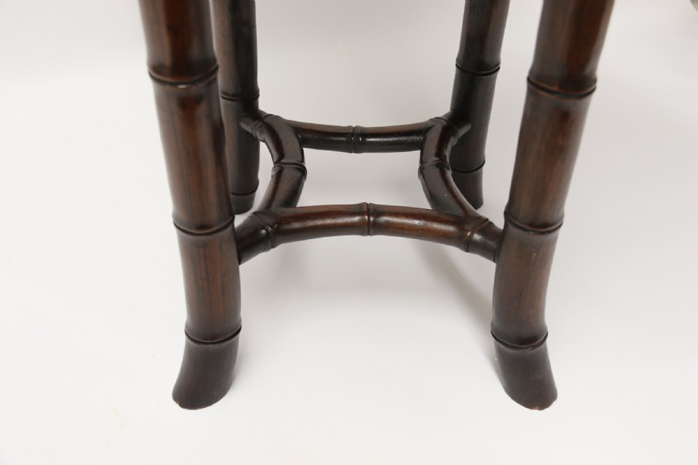A stylish late 19th C Small Japanese Hardwood Wine Table View VII