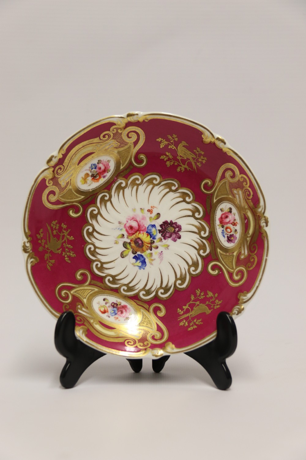 A very rare H And R Daniel porcelain cabinet cup and saucer. View VI