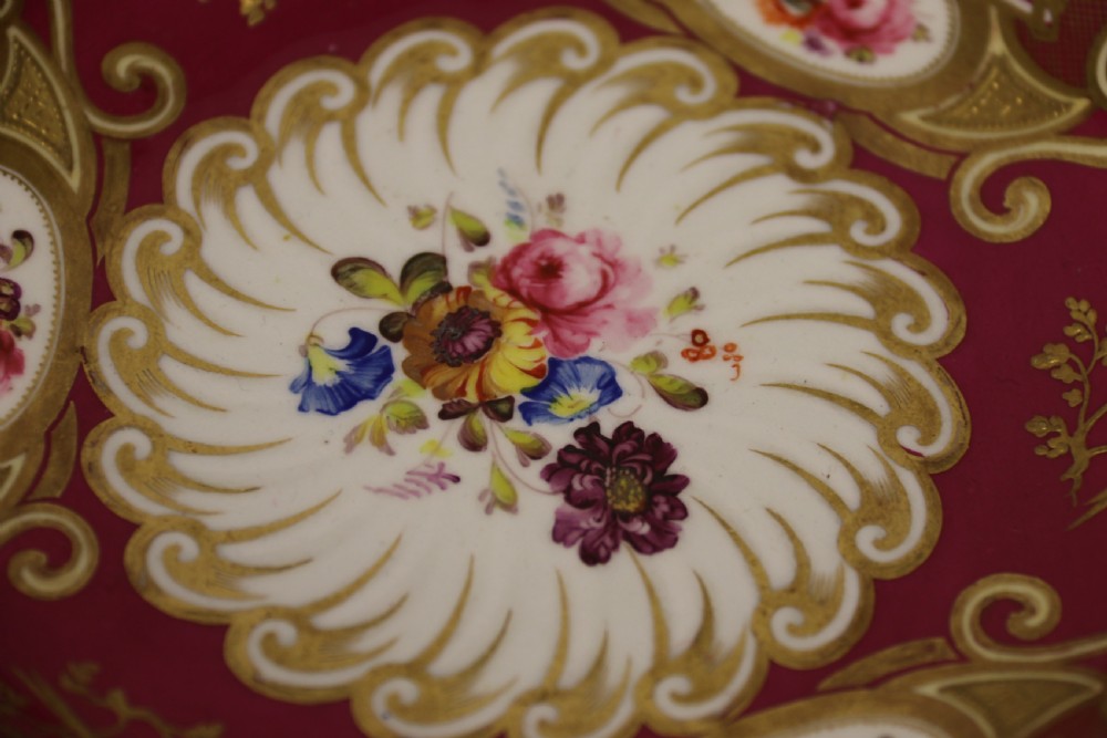 A very rare H And R Daniel porcelain cabinet cup and saucer. View IX