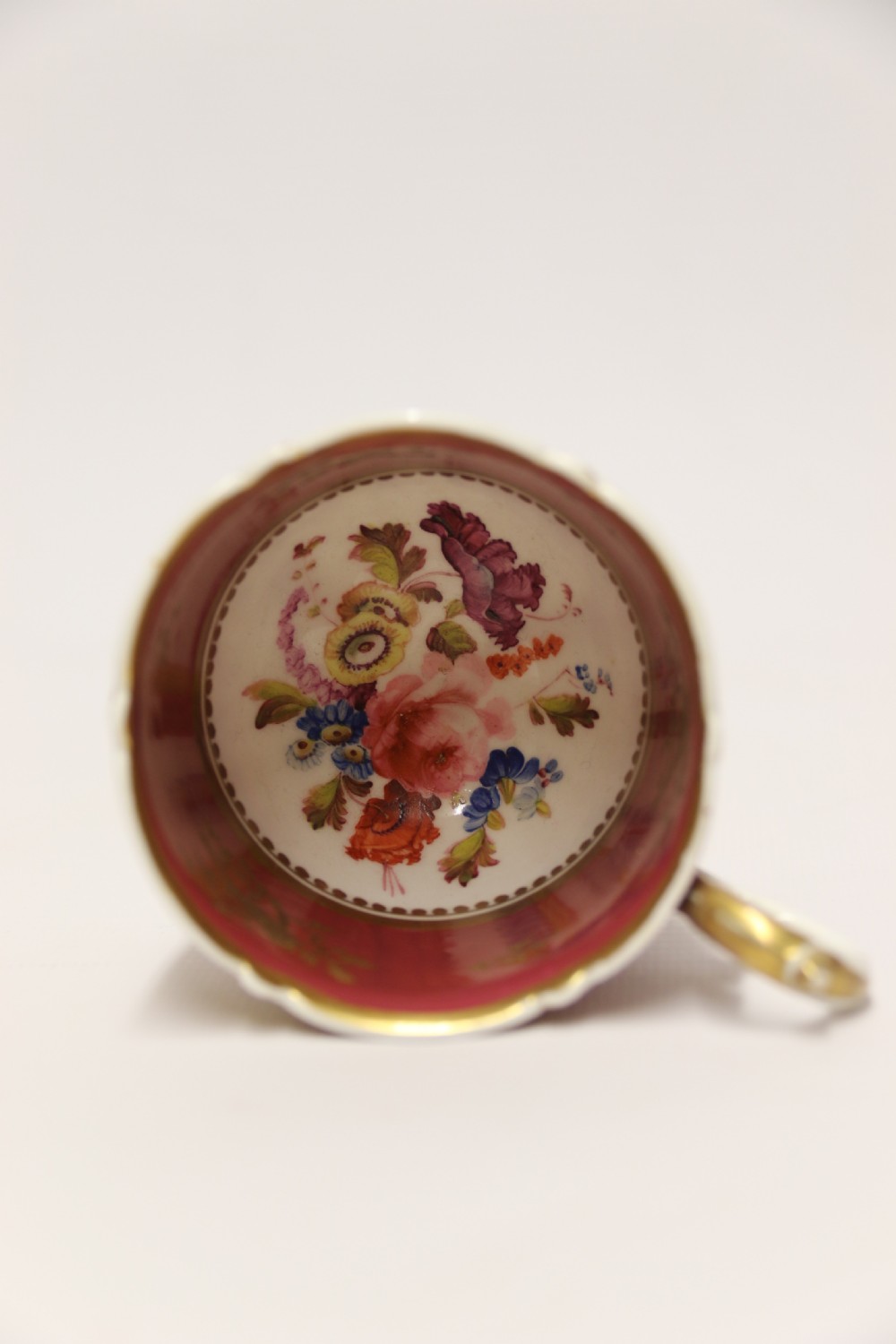 A very rare H And R Daniel porcelain cabinet cup and saucer. View XI