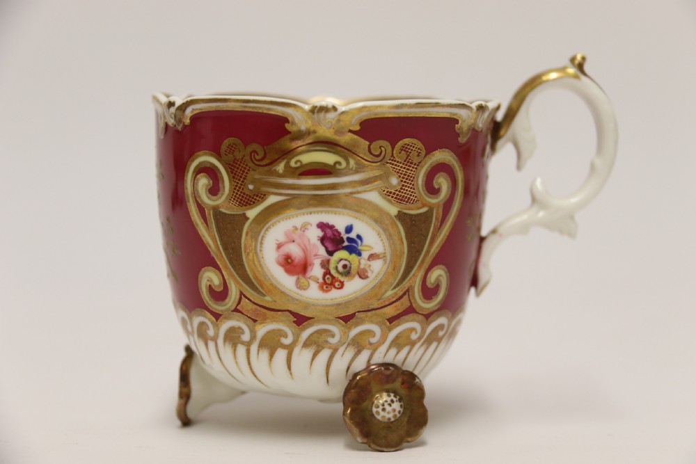 A very rare H And R Daniel porcelain cabinet cup and saucer. View XII