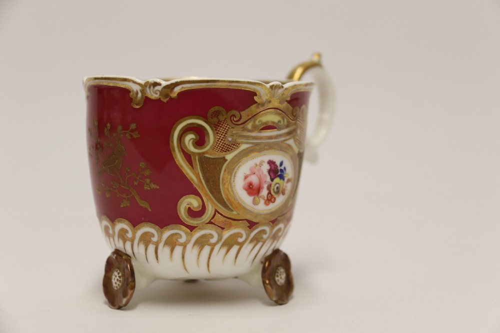 A very rare H And R Daniel porcelain cabinet cup and saucer. View XIII