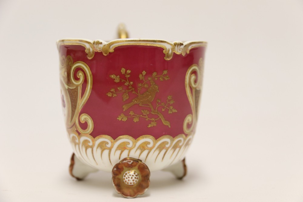 A very rare H And R Daniel porcelain cabinet cup and saucer. View XIV