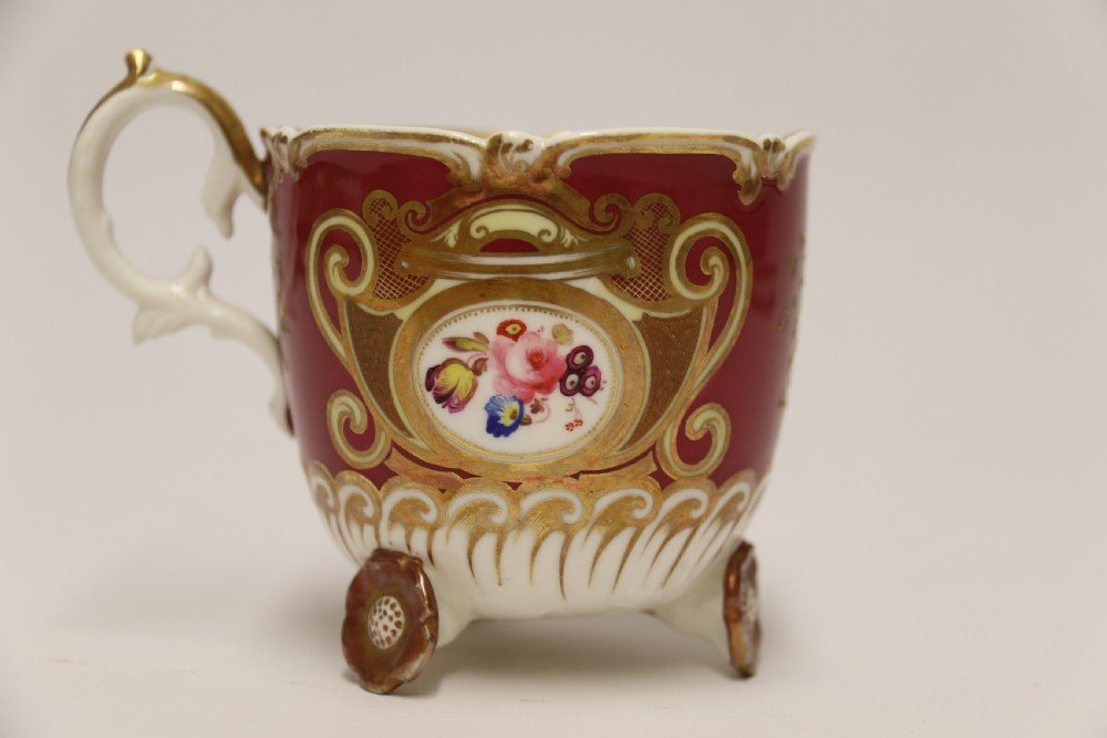 A very rare H And R Daniel porcelain cabinet cup and saucer. View XV