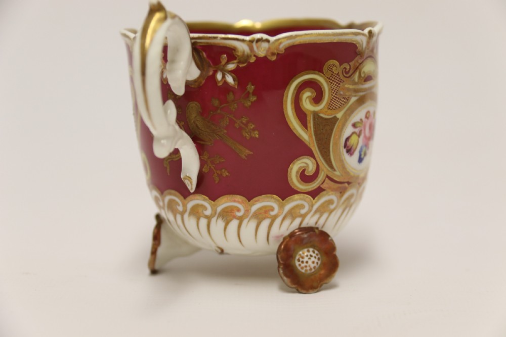 A very rare H And R Daniel porcelain cabinet cup and saucer. View XVI