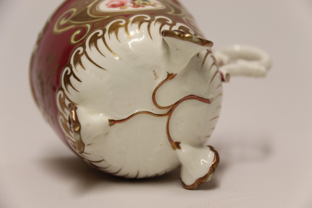 A very rare H And R Daniel porcelain cabinet cup and saucer. View XVII