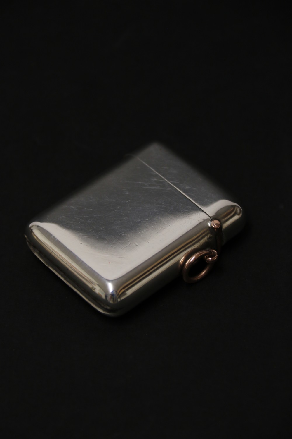 An Edwardian silver and gold seamless  vesta case by Sampson Mordan View II