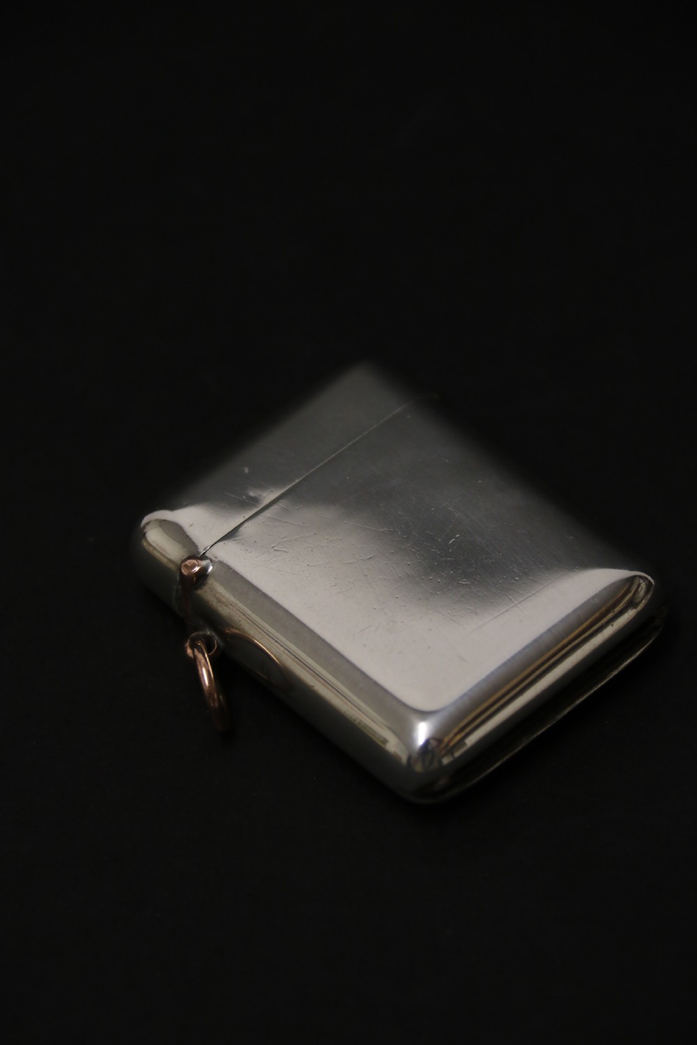 An Edwardian silver and gold seamless  vesta case by Sampson Mordan View III