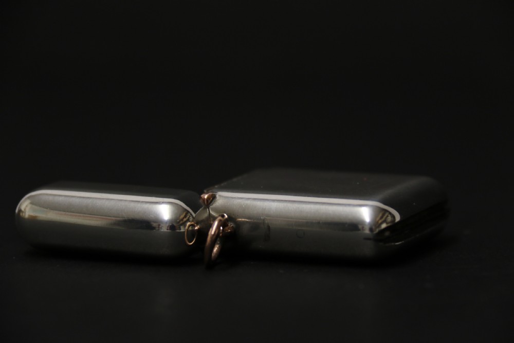An Edwardian silver and gold seamless  vesta case by Sampson Mordan View VI