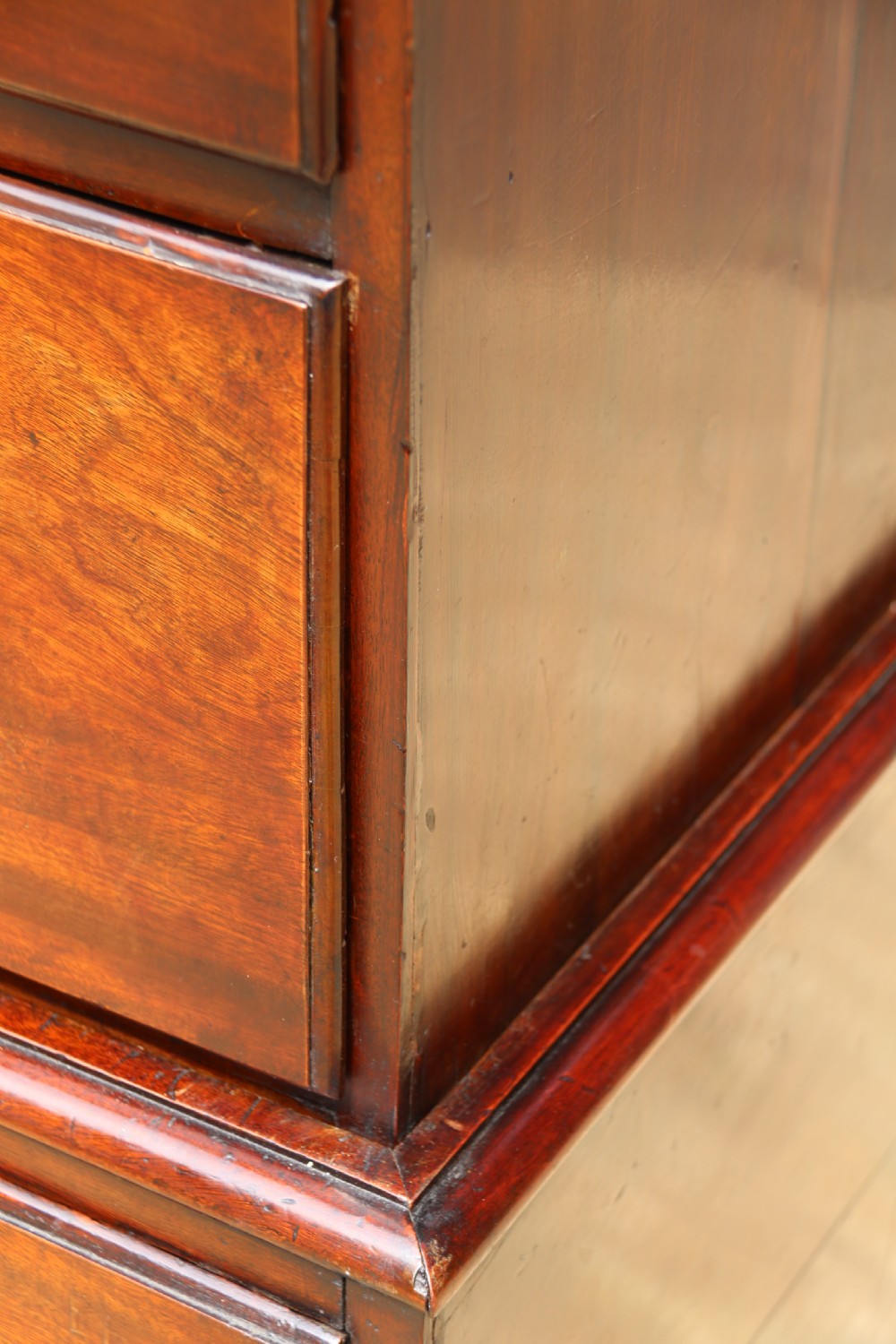 rare Irish early Georgian Mahogany Tallboy  Chest of Drawers, Circa 1750  View XX