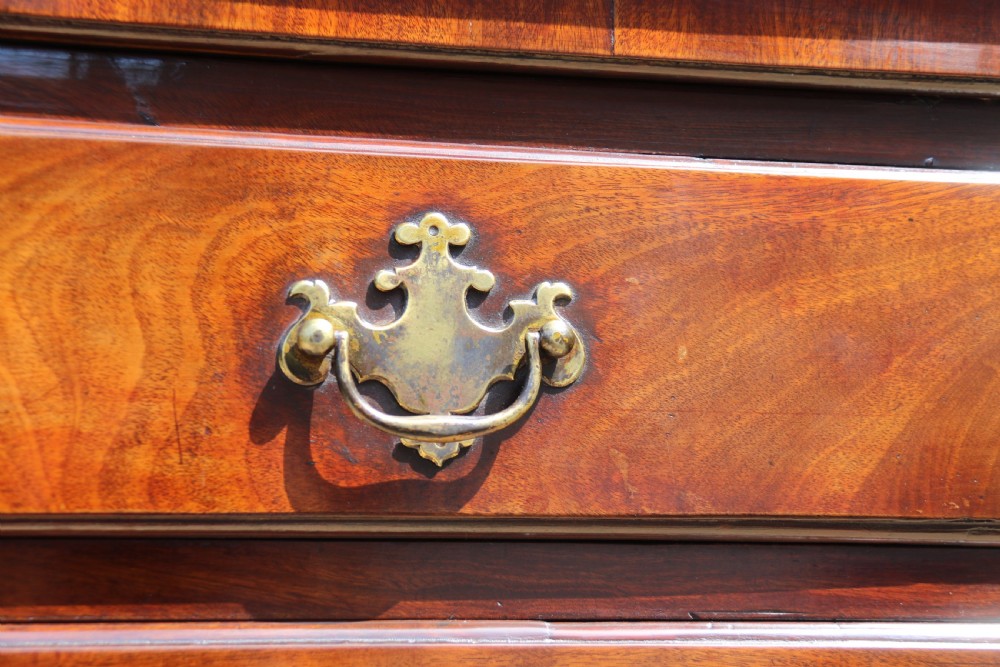 rare Irish early Georgian Mahogany Tallboy  Chest of Drawers, Circa 1750  View XXVII