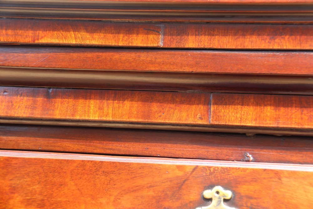 rare Irish early Georgian Mahogany Tallboy  Chest of Drawers, Circa 1750  View XXVIII