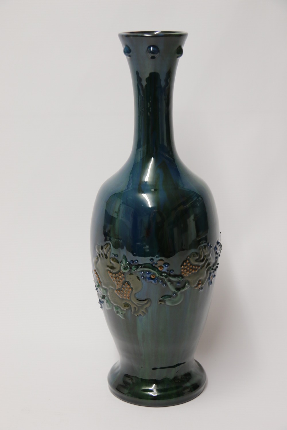 Sir Edmund Harry Elton Sunflower Studio pottery vase, C 1890 View VI