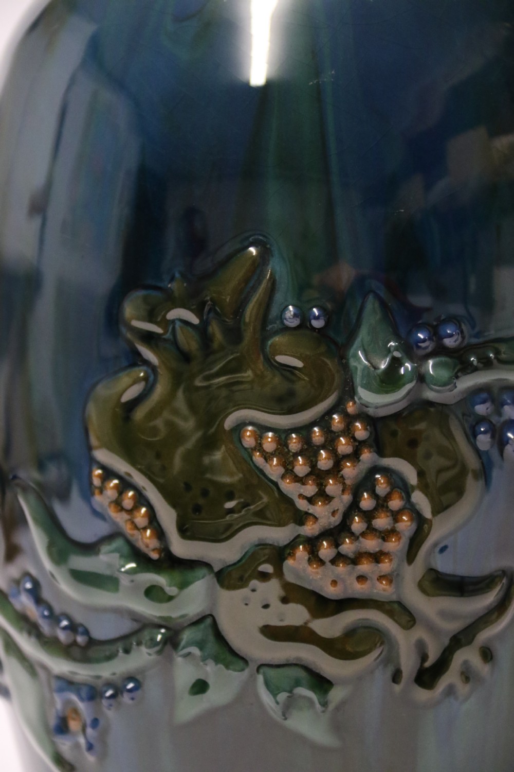 Sir Edmund Harry Elton Sunflower Studio pottery vase, C 1890 View XIV