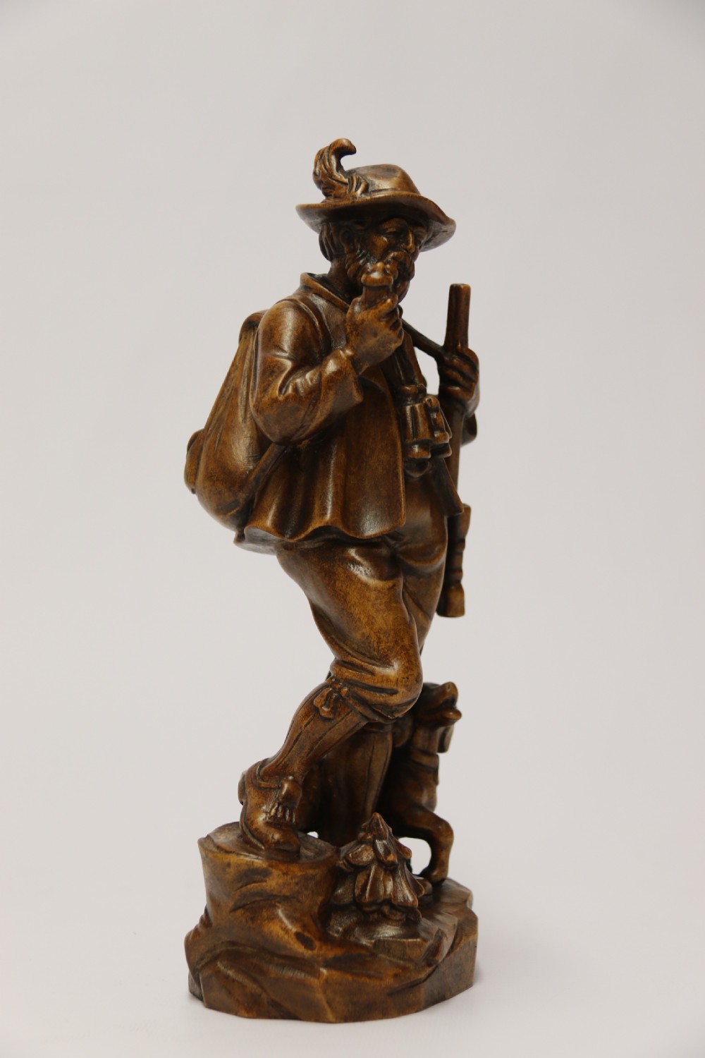 A rare Black Forest study of a man hunting with his dog View III