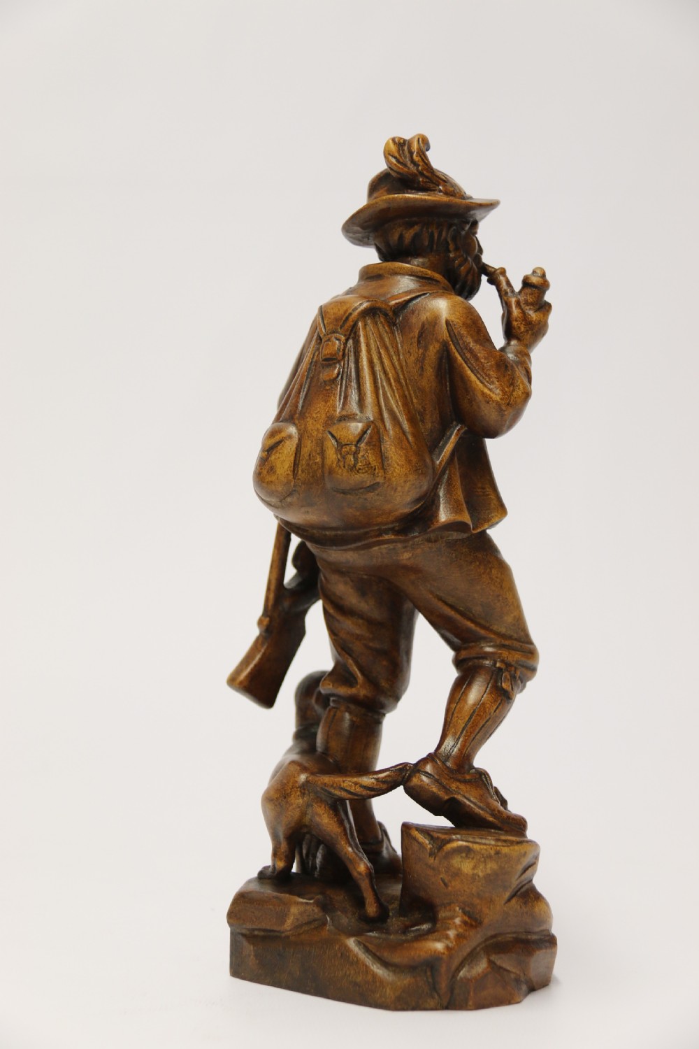 A rare Black Forest study of a man hunting with his dog View V