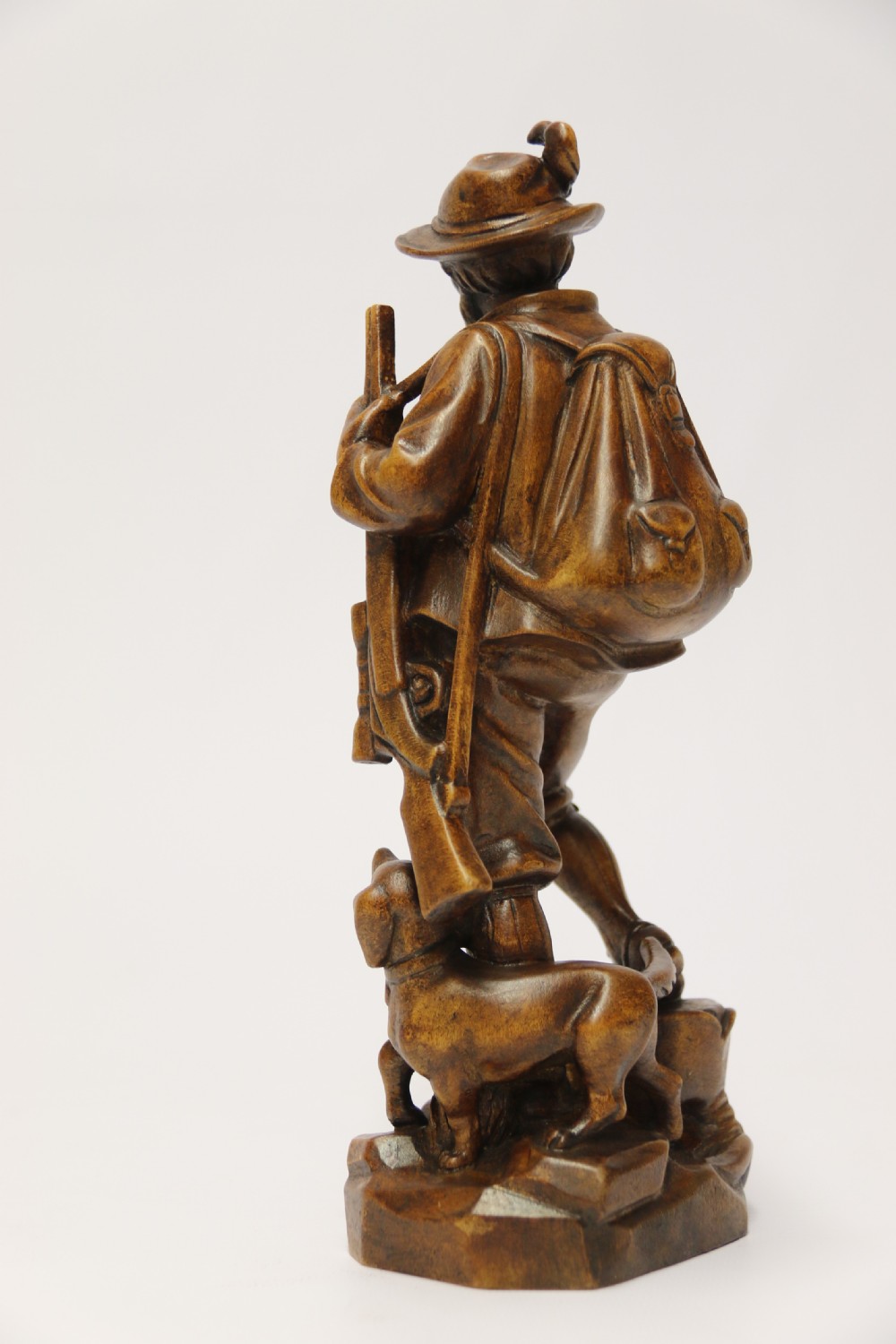 A rare Black Forest study of a man hunting with his dog View VII