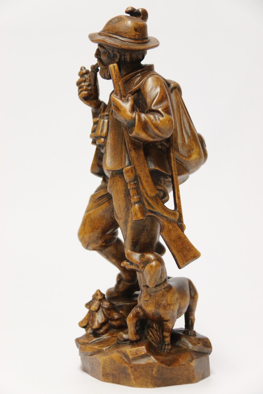 A rare Black Forest study of a man hunting with his dog View IX