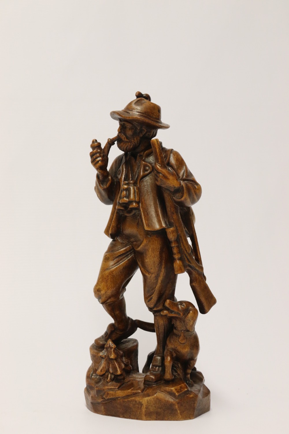 A rare Black Forest study of a man hunting with his dog View XV
