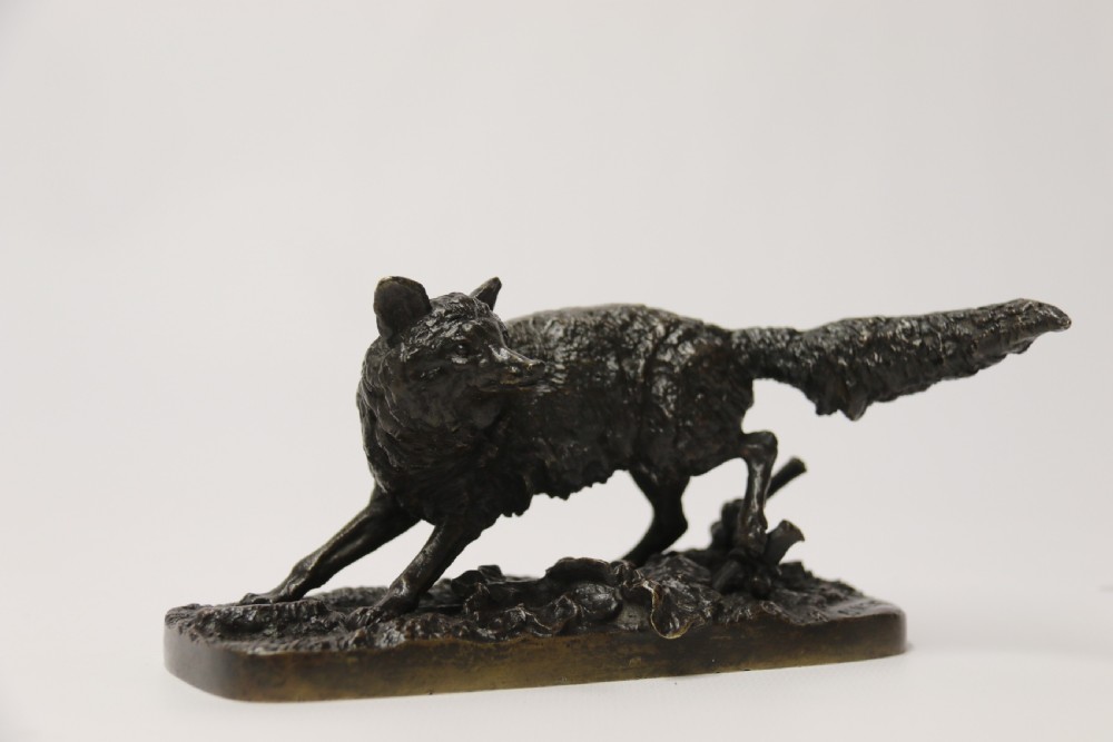 A bronze study of a fox by P J Mene View VII